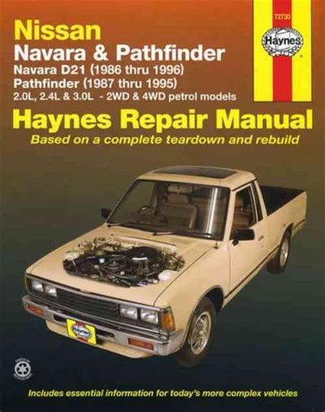 Nissan D21 Owners Manual 1986